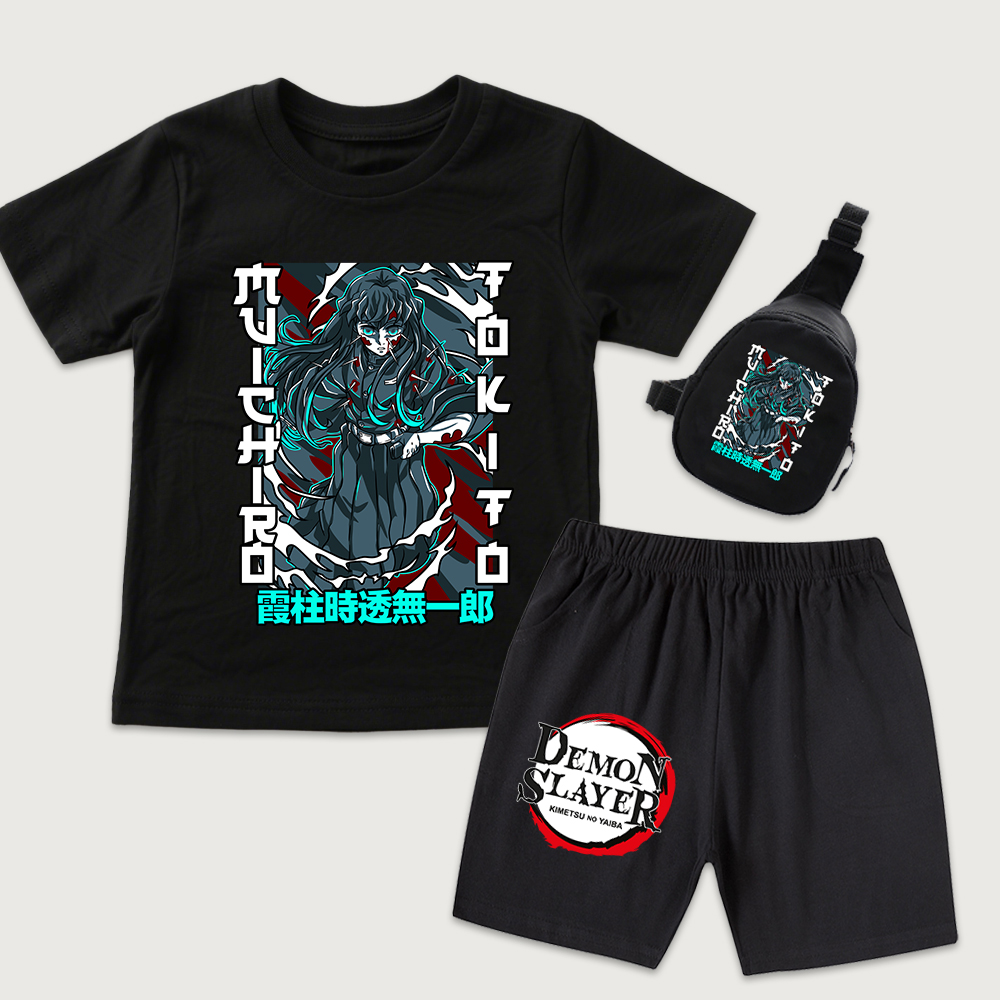 Boyshort Underwear - Conjunto de 3 Peças Demon Slayer