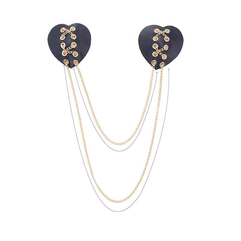 Nipple Cover Pasties - Protetor de Mamilo Reutilizável com Corrente,