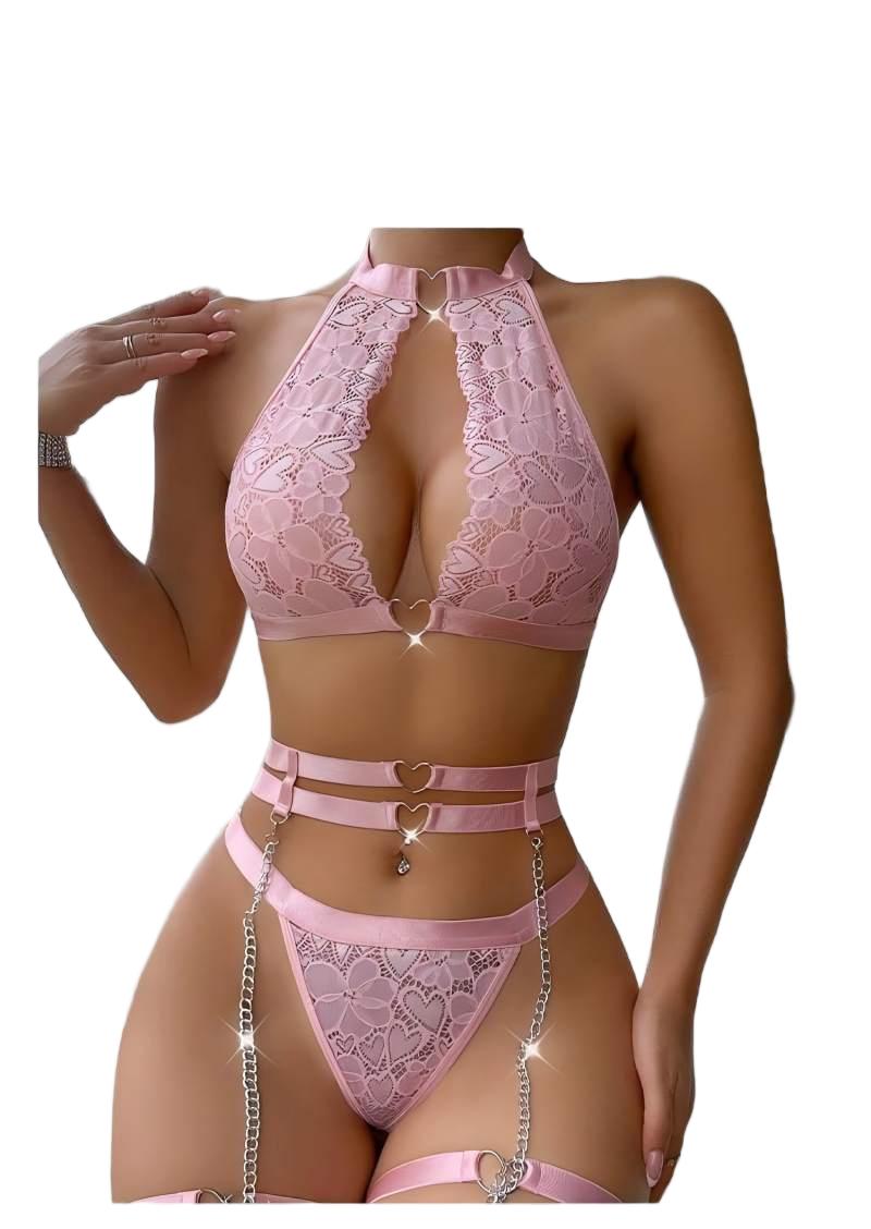 Conjunto de Lingerie Sexy com  - Push Up Bra Padded avaliação e preço