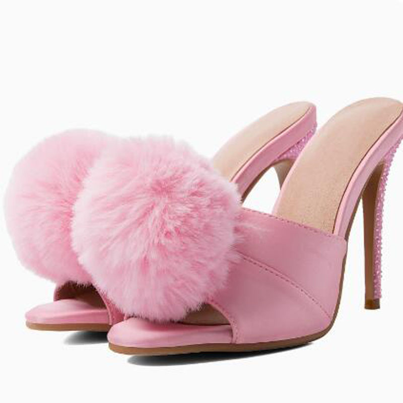Mules de Salto Alto Rosa de Ce - Slip Dress Satin avaliação e preço