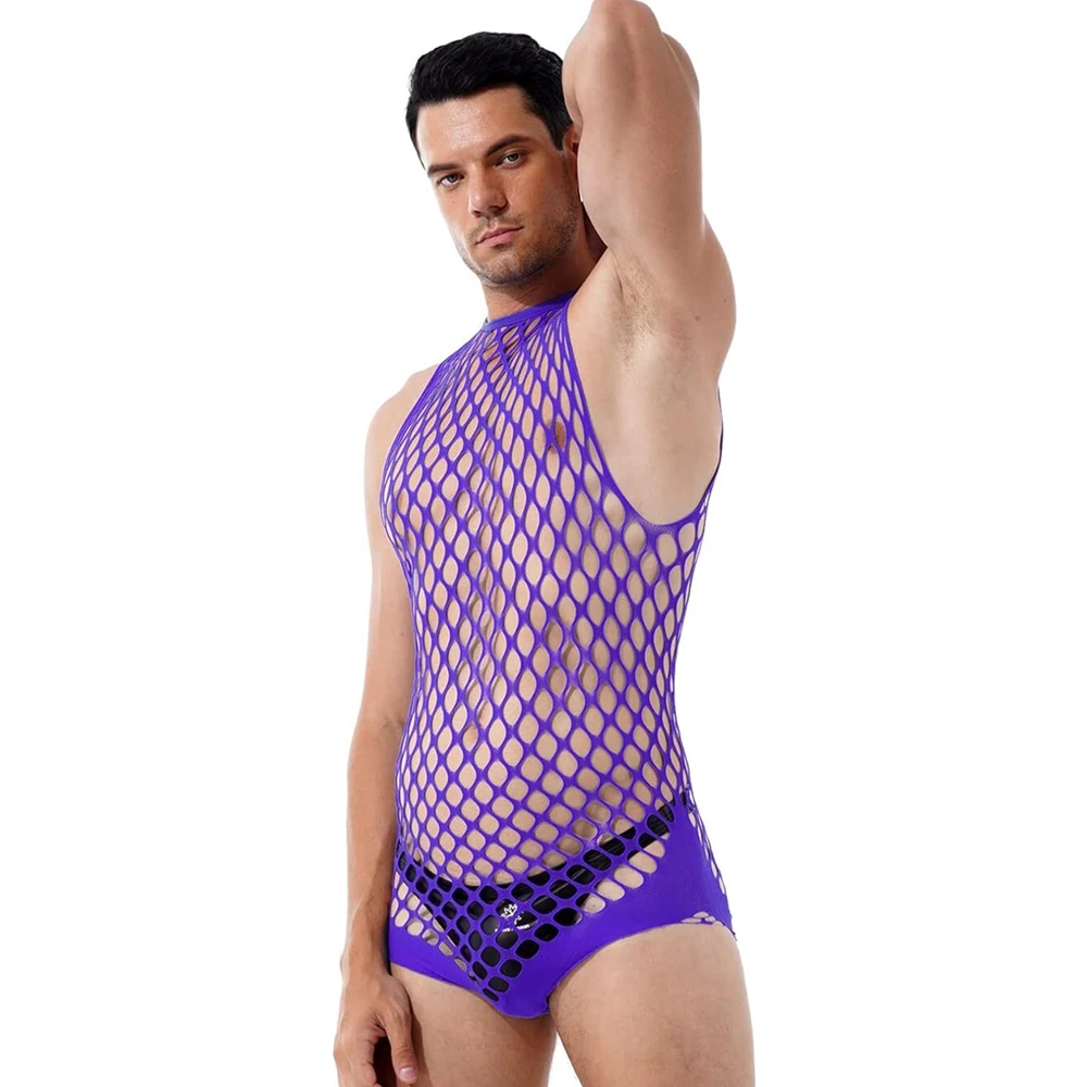 Gay bodystocking homem fetiche - Bodystocking Fishnet avaliação e preço