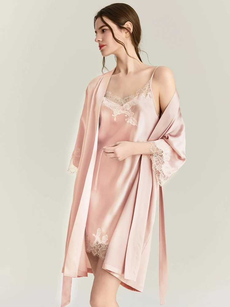 22mm 100% seda amoreira robe v - Robe Silk Women avaliação e preço