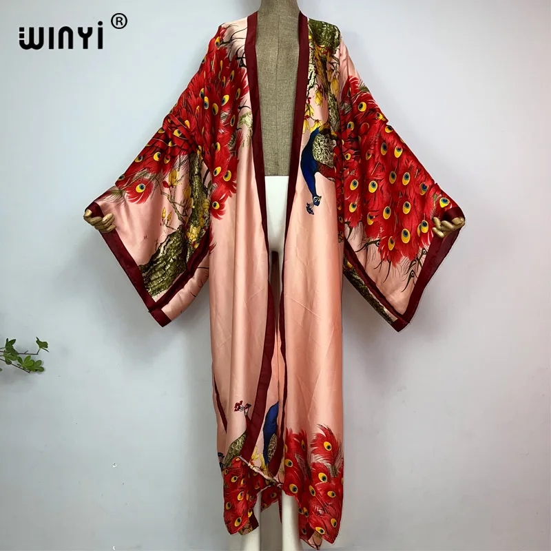 WINYI 2026 Novo Cardigã Femini - Robe Silk Women avaliação e preço