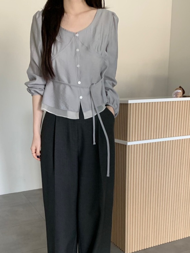 Camisa Feminina Elegante com M - Corset Waist Cinch avaliação e preço